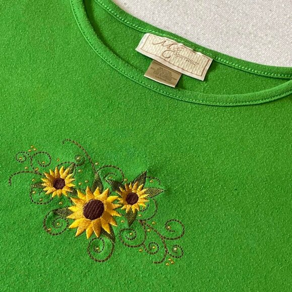Bright Grass Green Y2K Long Sleeve Tee Shirt - Picture 3 of 3